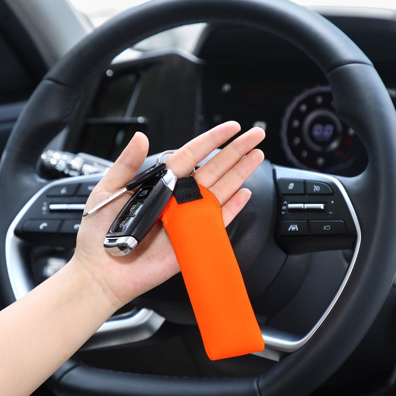TecUnite Floating Neoprene Boat Keychain, 3 Pack Key Chain and