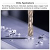 sourcing map Tapping Drill Bit Set 1/4-20 UNC 2B Straight