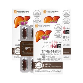 Daewoong Life Science Ganepower 30 Capsules 3 Boxes / Milk Thistle / Vitamin / 대웅생명과학 가네파워 30캡슐 3박스밀크씨슬비타민