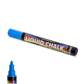 Liquid Chalk Marker Pen Blue- 5mm CHISEL NIB