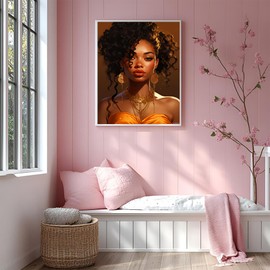 African Americans Portrait Paint by Numbers Kits for Adults, Acrylic Oil Painting by Numbers Kits for Beginner with Paintbrushes Brushes Art Canvas for Home Decor 16x20 inch / 40x50 cm