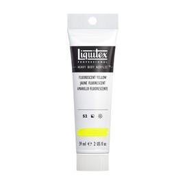 Liquitex 1045981 Professional Heavy Body Acrylic Paint in Artist Quality with Excellent Light Fastness in Butter Consistency, 59 ml Tube - Fluo Yellow