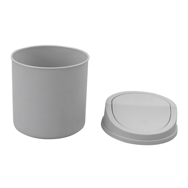 Waikhomes 2 Liters Mini Countertop Garbage Can with Lid, Swing