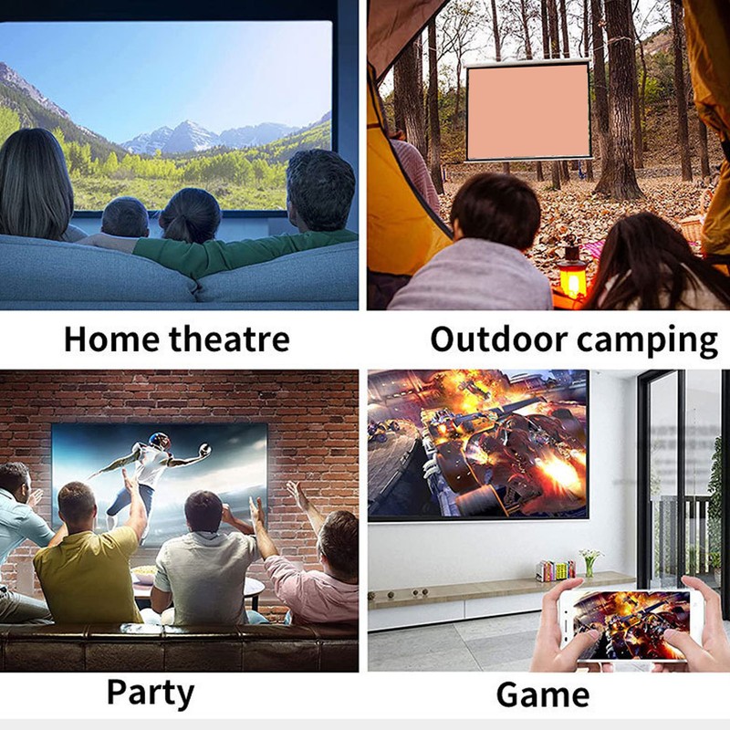 Small Projector 600ASIN Remote Control Portable Movie Projector with USB