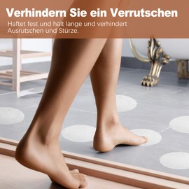 OioTuyi Pack of 26 Non-Slip Stickers for Shower and Bathtub, Transparent Non-Slip Pads, 10 cm Diameter, Safety in the Bathroom