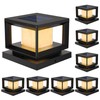 Mlambert 8 Pack Solar Post Lights, 4x4 6x6 Wooden Vinyl