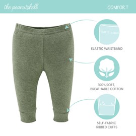 The Peanutshell Baby Pants Boy Girl, Unisex Baby Clothes, Newborn to 24 Month, Infant Joggers, Bottoms, Clothing (US, Age, 0 Months, Neutrals)