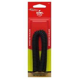 KIWI Style Boingz Laces, No-Tie, Black, One Size