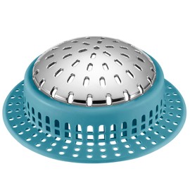 Aluvor Shower Drain Hair Catcher, Shower Drain Cover, Bathtub Drain Hair Catcher for Pop-Up & Regular Drains