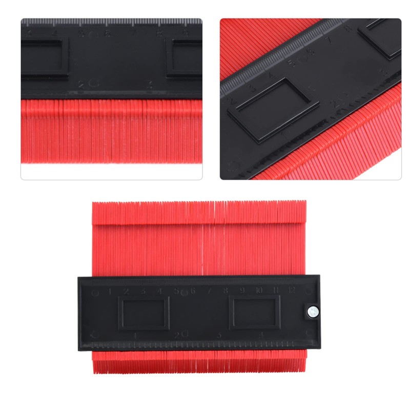 Contour Gauge,Contour Duplication Measure Ruler, Irregular Copy Tool,Professional Shaping Woodworking
