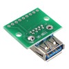 HALJIA 2 USB 3.0 to DIP 2.54mm 9pin female PCB