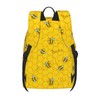 FeHuew 16 inch backpack Cute Cartoon Bee Honeycomb Laptop Backpack