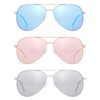 SOPHILY 3 Pack Bifocal Reading Sunglasses for Women Men, Aviator