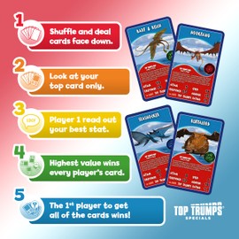 Top Trumps How to Train Your Dragon Educational travel game Play with Hiccup and Toothless,Travel Companion makes a gift for ages 6 plus