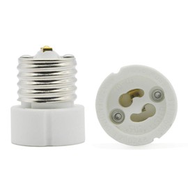 E26 E27 Edison Screw Socket to GU10 Bayonet Base Adapter,GU10 Ceramic Socket Converters for GU10 Halogen Bulb, GU10 LED Spot Light,UL Listed, 660W/250V