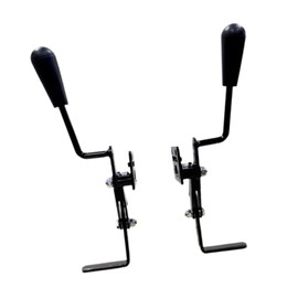 Folpus Chair Brake Chair Handbrake Universal Heavy Duty Wheel Lock Left and Right Short Handle for Adults Fits Most Wheelchairs