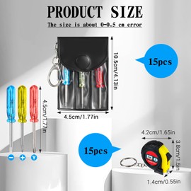 30 Pcs Mini Tape Measure Keychain Pocket Retractable Small Measuring Tape Bulk 1 M/ 3 Ft With Mini Screwdriver With Stable Slide Lock Portable Construction Party Favors For Bag Fillers Prize Daily Use