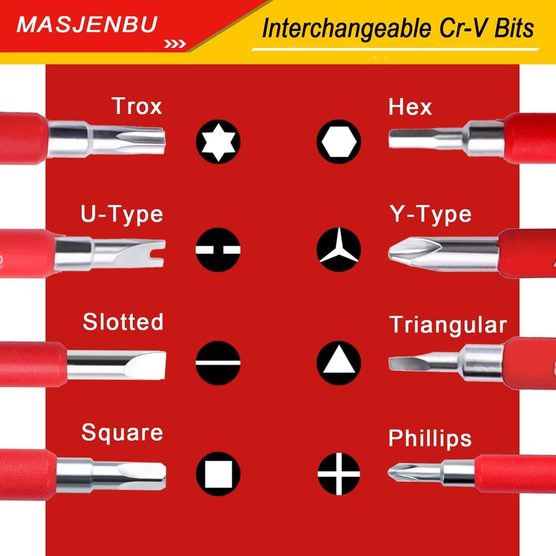 1000V Insulated Electrician Screwdriver Set, 29-pieces Screw Driver Set Kit,