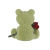 Apricot Lamb Stuffed Animal Flower Rose Velvet Frog, Valentine's Day