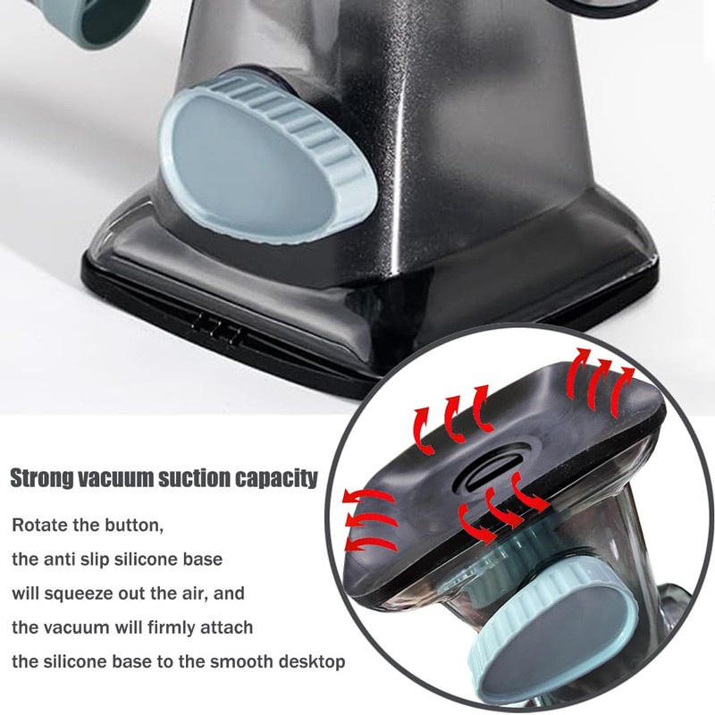 Rotary Cheese Grater Shredder with Handle Handheld Round Mandoline Vegetable