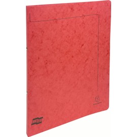 Exacompta - ref. 54255E - 1 Glossy card binder - 2 round rings, diameter 15 mm - Spine 20 mm - External dimensions: 32 x 25 cm - A4 file format - Colour: red