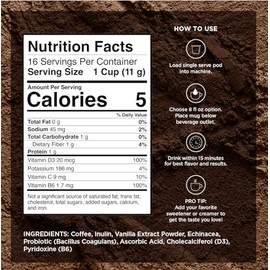 VitaCup Probiotic Blend - Cápsulas de café de 16 unidades con probióticos, aloe vera, vitaminas, vegan|keto|paleo|Whole30 Friendly, B1, B5, B6, B9, B1