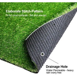 SV Household Decor PetLawn Realistic Thick Artificial Grass Turf, 2' x 13' Pet Pad Fake Grass Rug for Outdoor/Indoor Garden Landscape Balcony 2FTX13FT (26 Square FT)