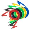 QWORK® 5 Pieces Crocodile Clip Test Leads, Multimeter Test Leads,