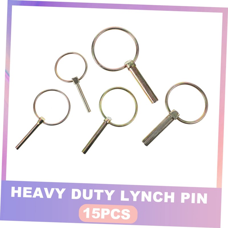 Abaodam 15pcs Heavy Duty Mower Pin Resistant Locking for Farm