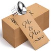 Lemecima 200 Pcs Mr. and Mrs. Paper Silverware Bags Wedding