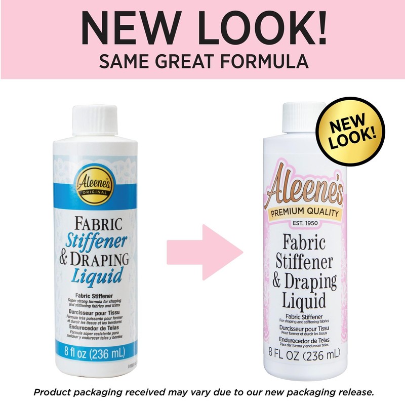 Aleene's Fabric Stiffener & Draping Liquid, Great for Bow Making,