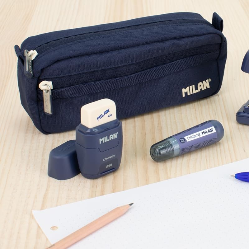 MILAN® Blister Sharpener Compact 1918 Series Blue + 2 Refill