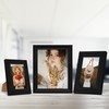 iRahmen 8x10 Picture Frame Set of 4, Black Rustic Frame