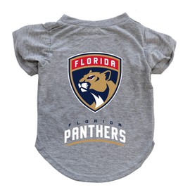 Little Earth 520171-PNTR-S: Florida Panthers Pet T-Shirt