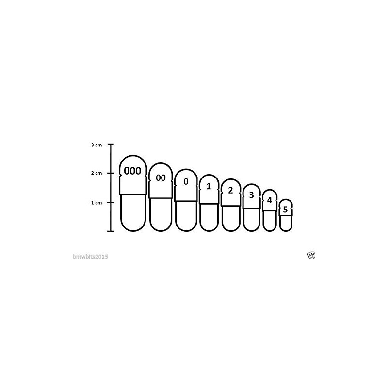 1000 size 00 size00 clear gelatine gelatin capsules