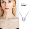 Shysnow Women’s June Birthstones Necklace - Alexandrite Purple Crystal Pendant