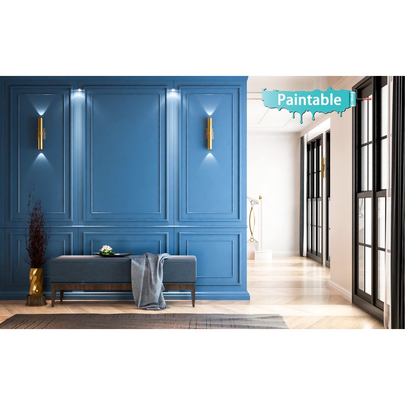 TriMold Peel and Stick Chair Rail Molding, Self-Adhesive Wall Trim