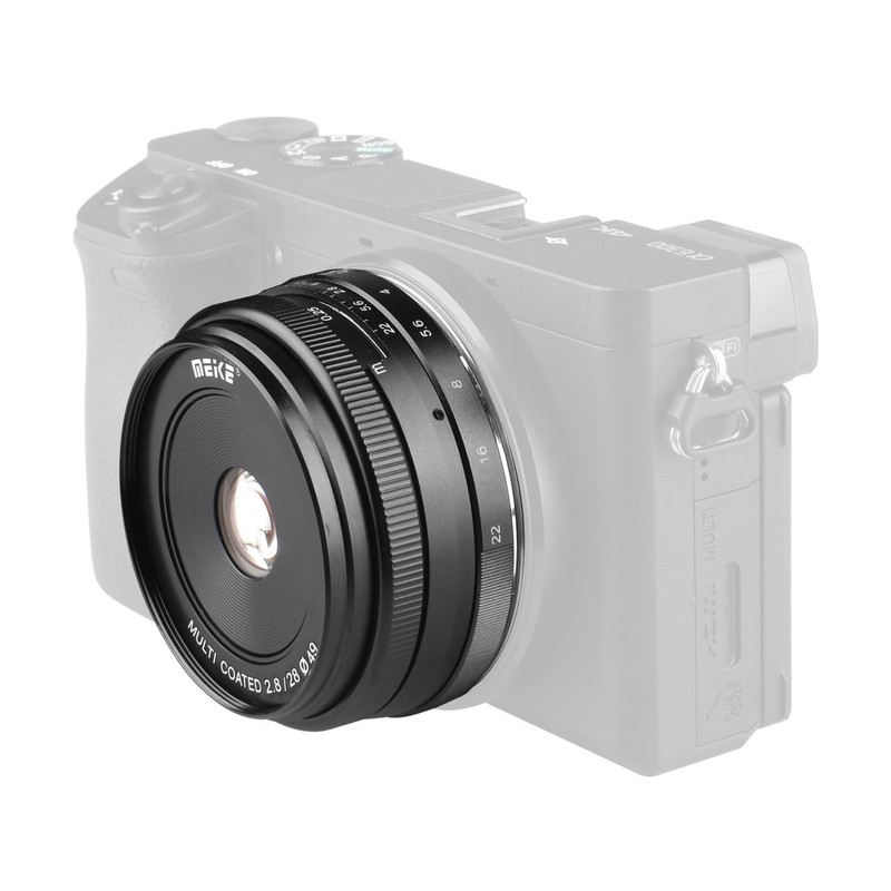 Meike 28 mm F2.8 Lens for Canon EOS M, Multicoated