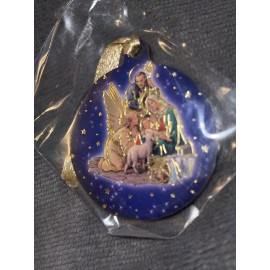 Joseph Joseph Christmas Baby Jesus Mary Joseph 2” Wooden Ornament New Hungary Sacra Famiglia