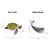 UANDME 8pcs Sea Animal Figures Realistic Ocean Animal Figurines Toy