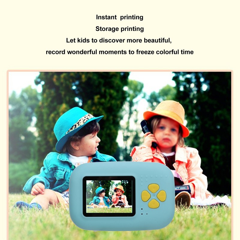 Instant Print Camera with Printer Paper 16MP 1080P MP3 Music