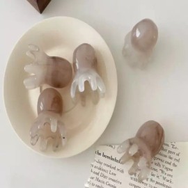 문어형 괄사 마사지스틱 두피 림프순환 안마용품 마사지기 [그레이] Octopus-shaped Gua Sha Massage Stick Scalp Lymph Circulation Massage Product [Gray]
