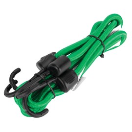 Performance Tool W1832 Coated Steel 48" Bungee Cords, Multi-Strand Rubber Core, UV Resistant, Green/Black, 2-Pack
