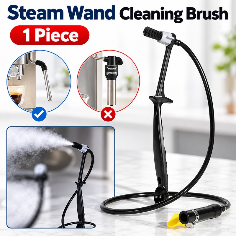 Steam Wand Cleaning Brush for Espresso Machines – Heat-Resistant Silicone