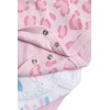 Chicco Baby Unisex Sleeveless Cotton Bodysuits Set, White/Rose, 18 months
