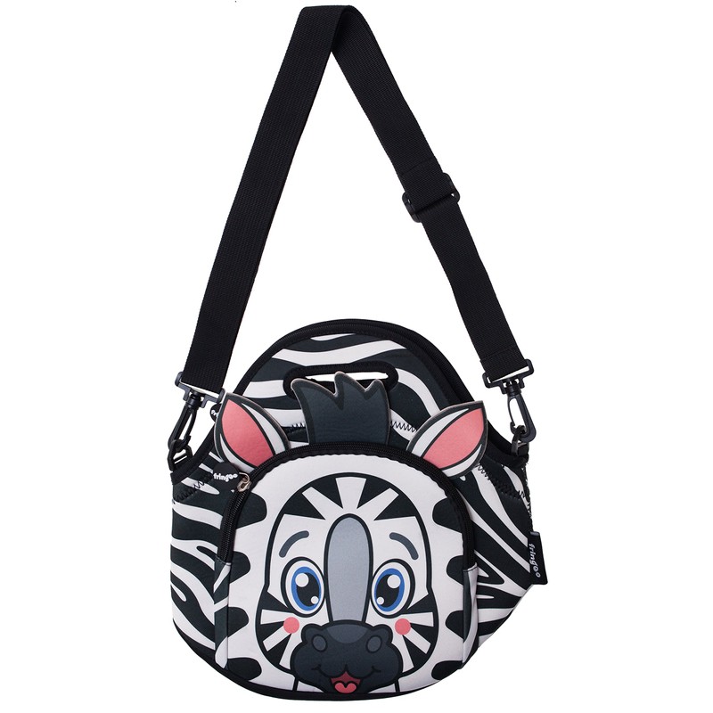 Fringoo® Kids Lunch Bag Neoprene Thermal Insulated Zipped Pocket Shoulder
