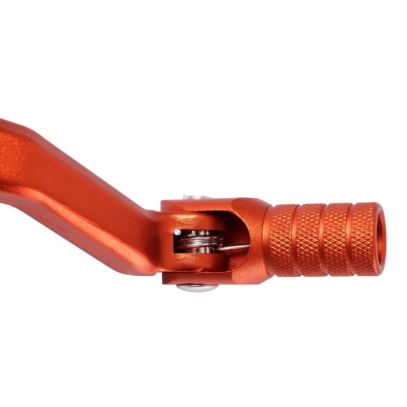 GOOFIT Orange Aluminum Alloy Gear Shift Pedal Folding Gear Lever