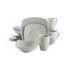 Gibson Home Zen Buffetware 39 Piece Dinnerware Set , White