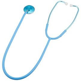 As One 0-1670-08 Navis Stethoscope, Inner Spring Type, Single, Sky Blue