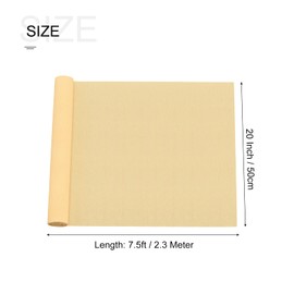 MECCANIXITY Crepe Paper Roll 7.5ft Long 20 Inch Wide for Wedding Ceremony Various Large Festivals Decoration, Light Champagne